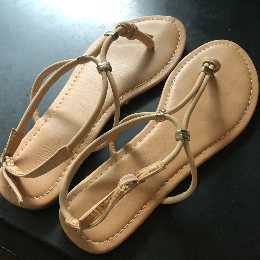 Charlotte Russe Strappy Sandal Nude